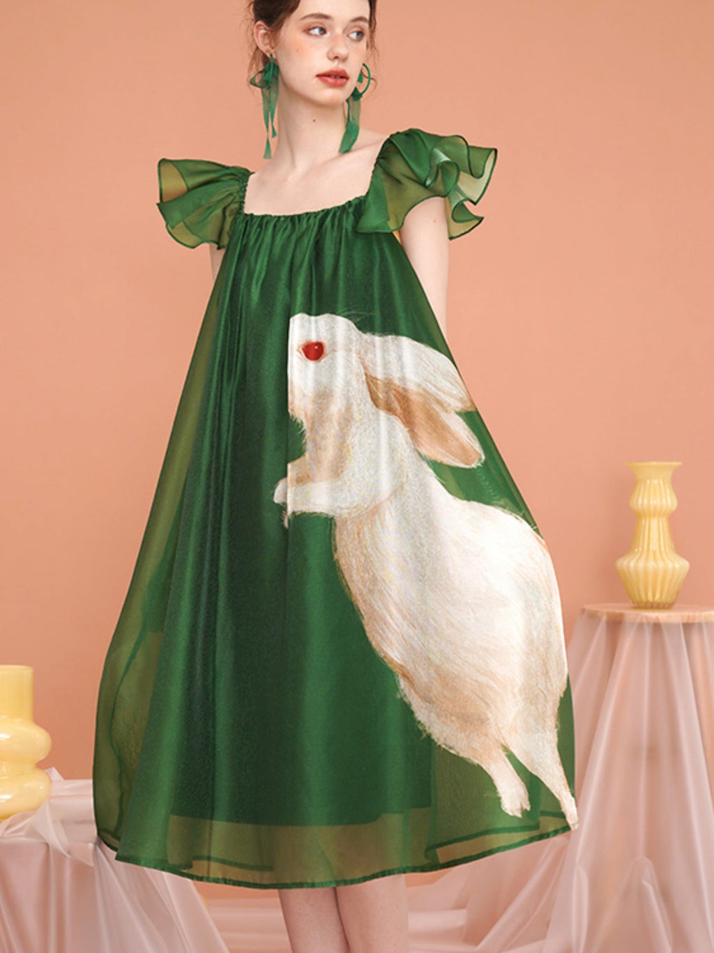 Enchanted Forest Rabbit Dress for Women