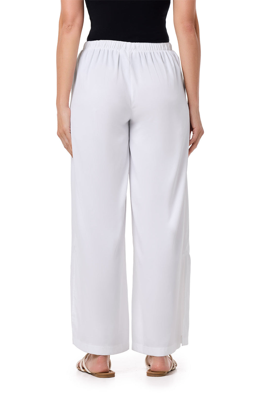 Women's Petra Wide Leg Pant | White — gallery