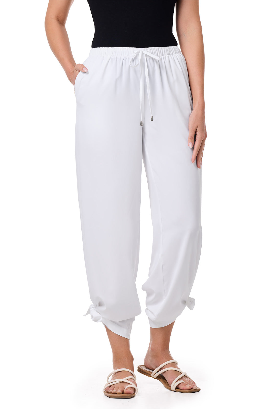 Women's Petra Wide Leg Pant | White — gallery