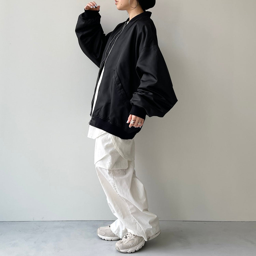 Perfect Silhouette Black Blouson Jacket for Women - gallery