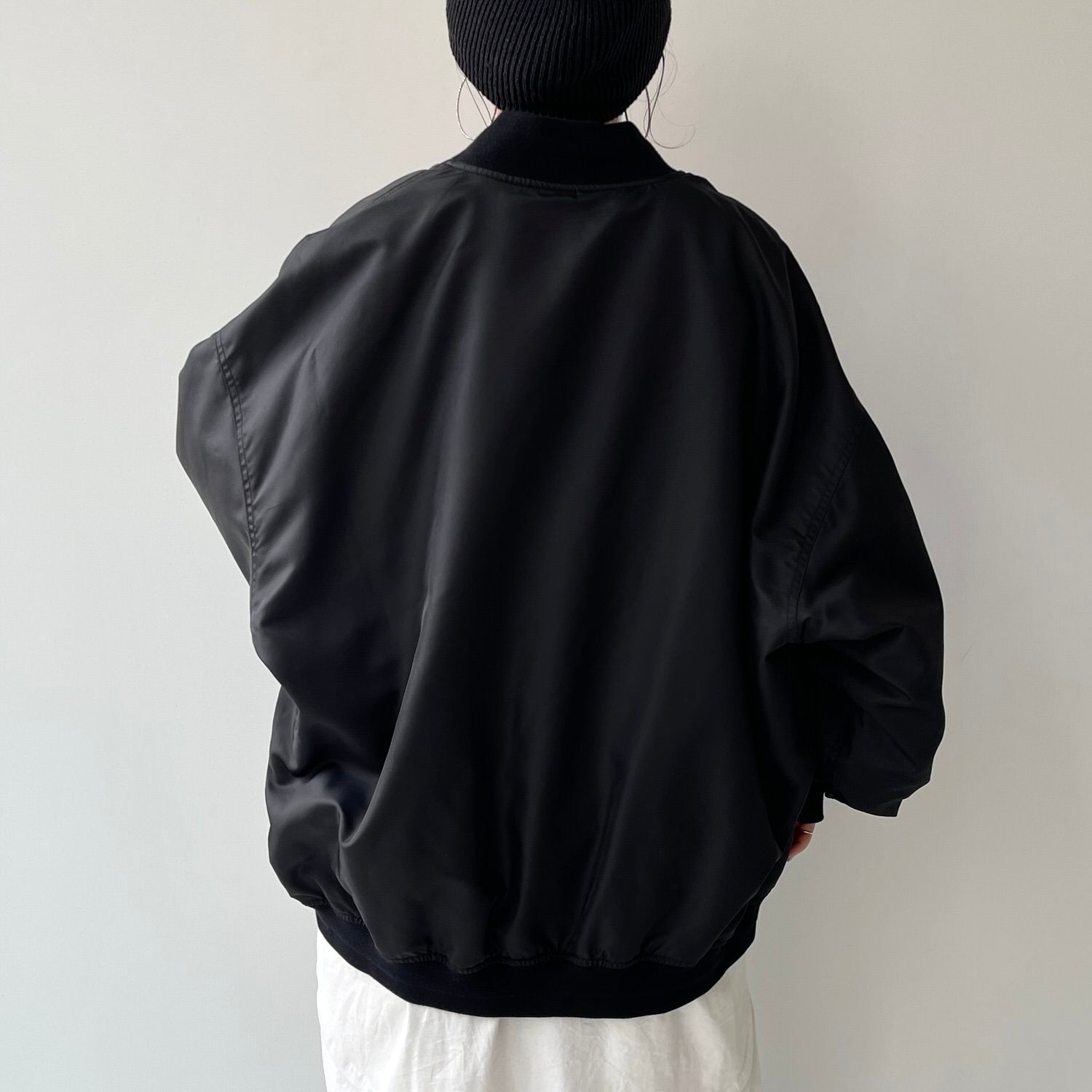 Perfect Silhouette Black Blouson Jacket for Women - gallery
