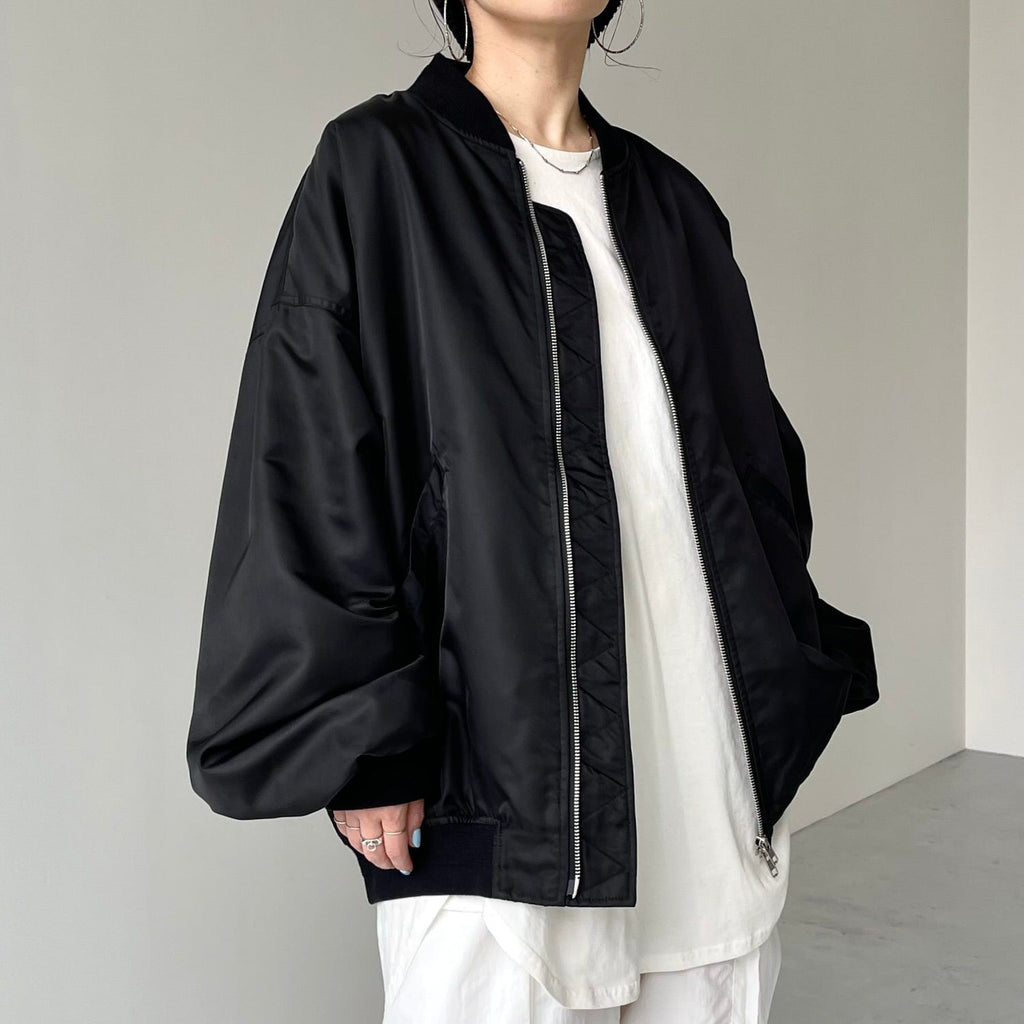 Perfect Silhouette Black Blouson Jacket for Women - gallery