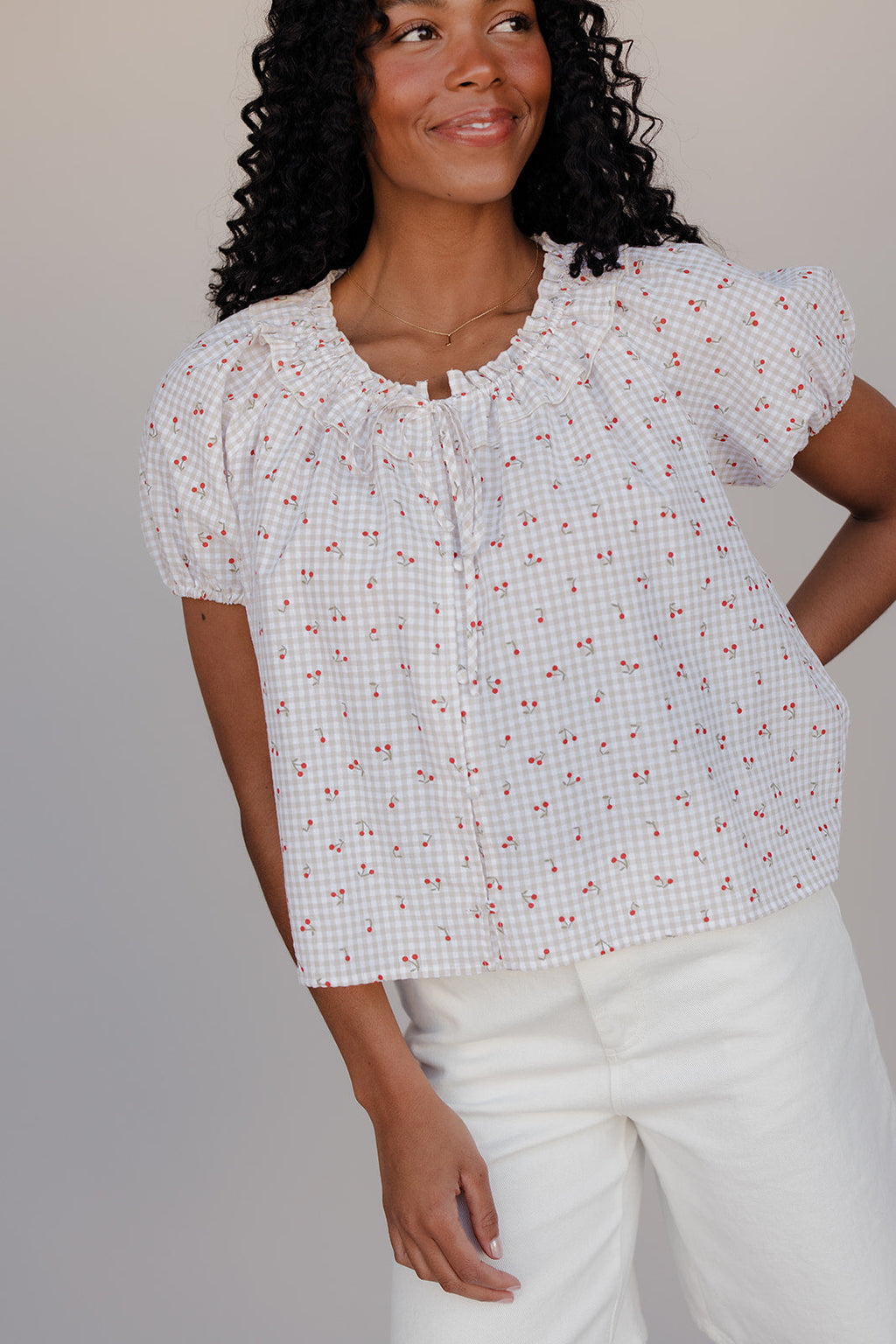 Petal Whim Floral Blouse for Women