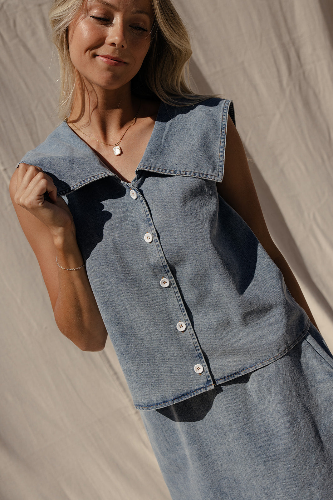 Prairie Denim Top for Women