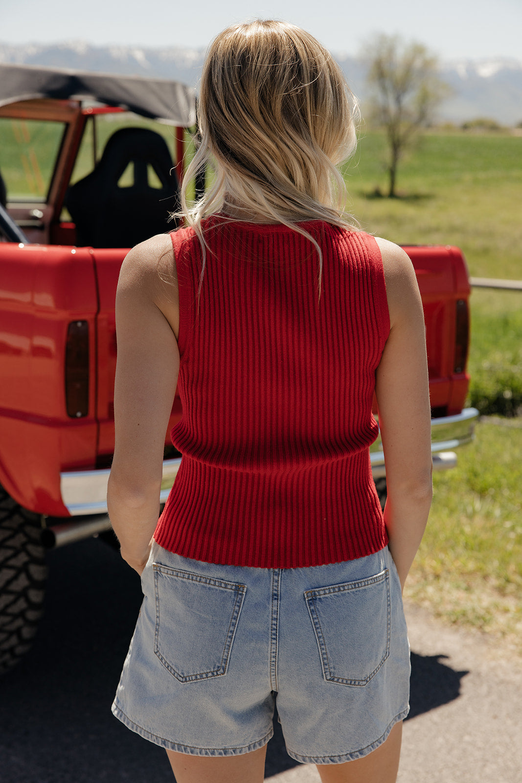 Golden Glow Button Tank Cami Top for Women - gallery