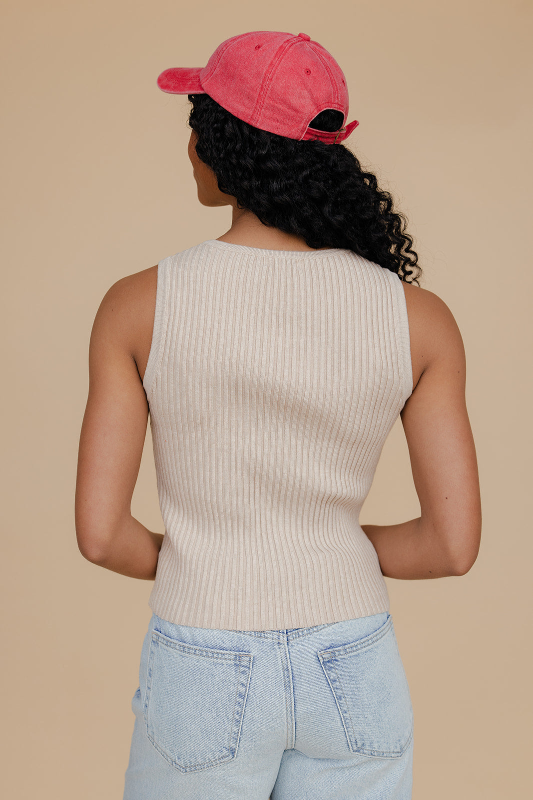 Golden Glow Button Tank Cami Top for Women - gallery