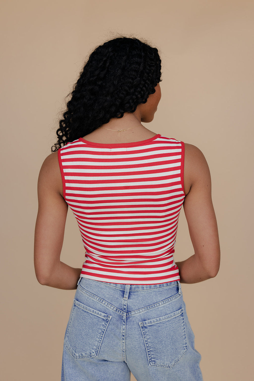 Summer Sweet Stripe Tank Cami Top for Women - gallery