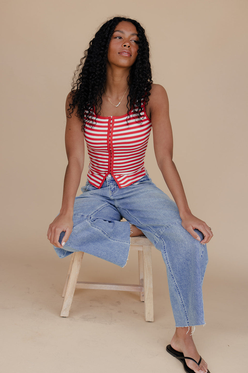 Summer Sweet Stripe Tank Cami Top for Women - gallery