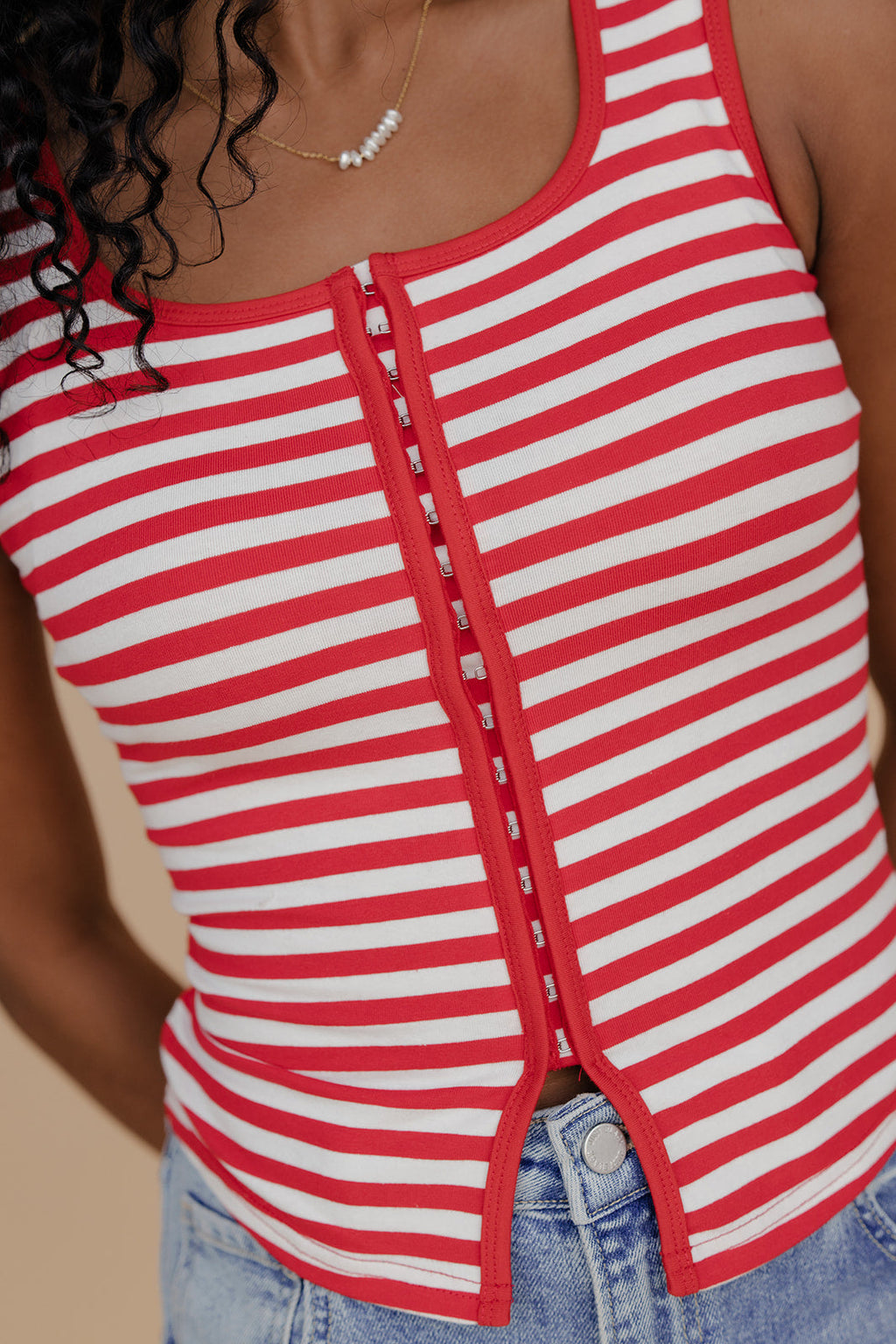 Summer Sweet Stripe Tank Cami Top for Women - gallery