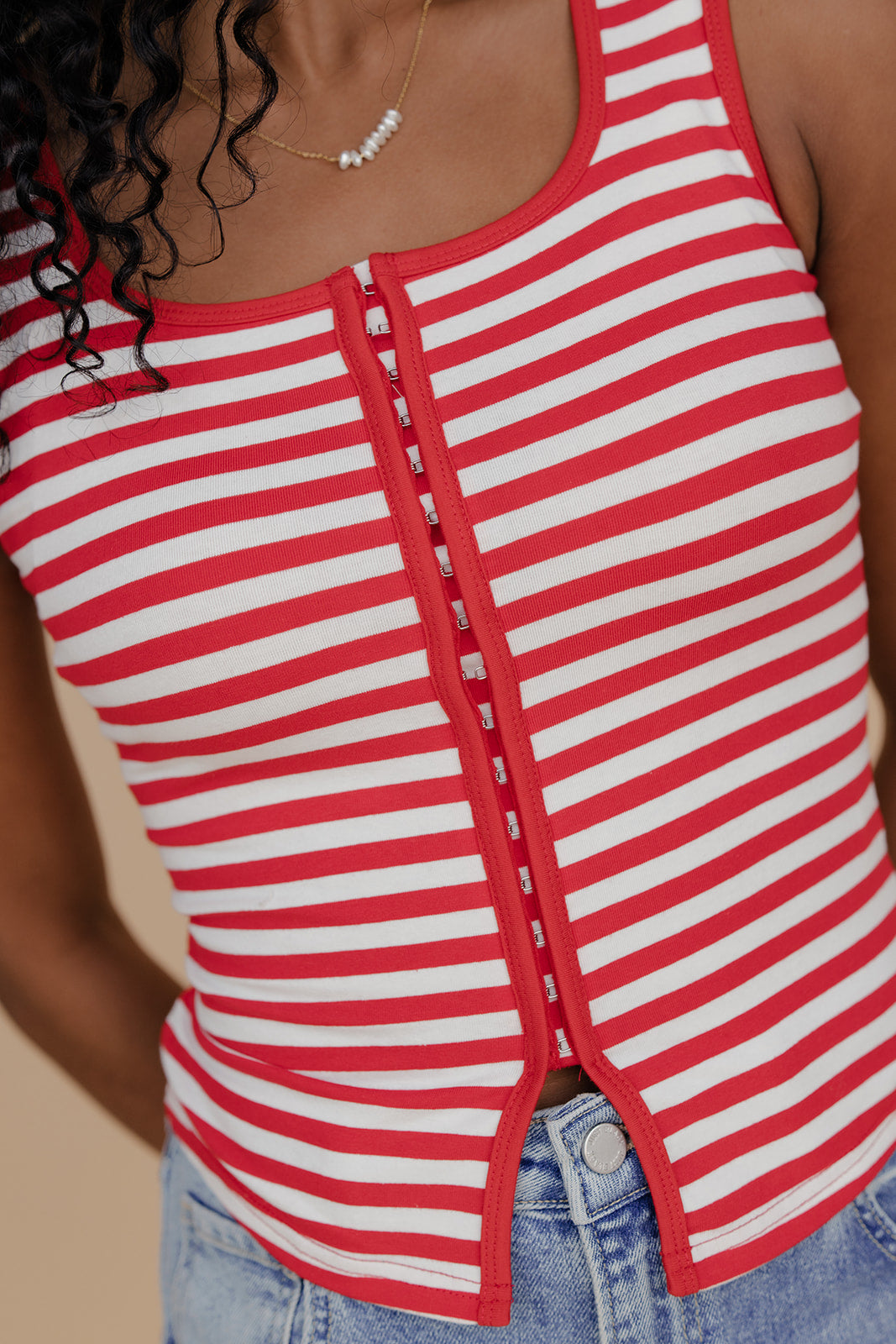 Summer Sweet Stripe Tank Cami Top for Women - gallery