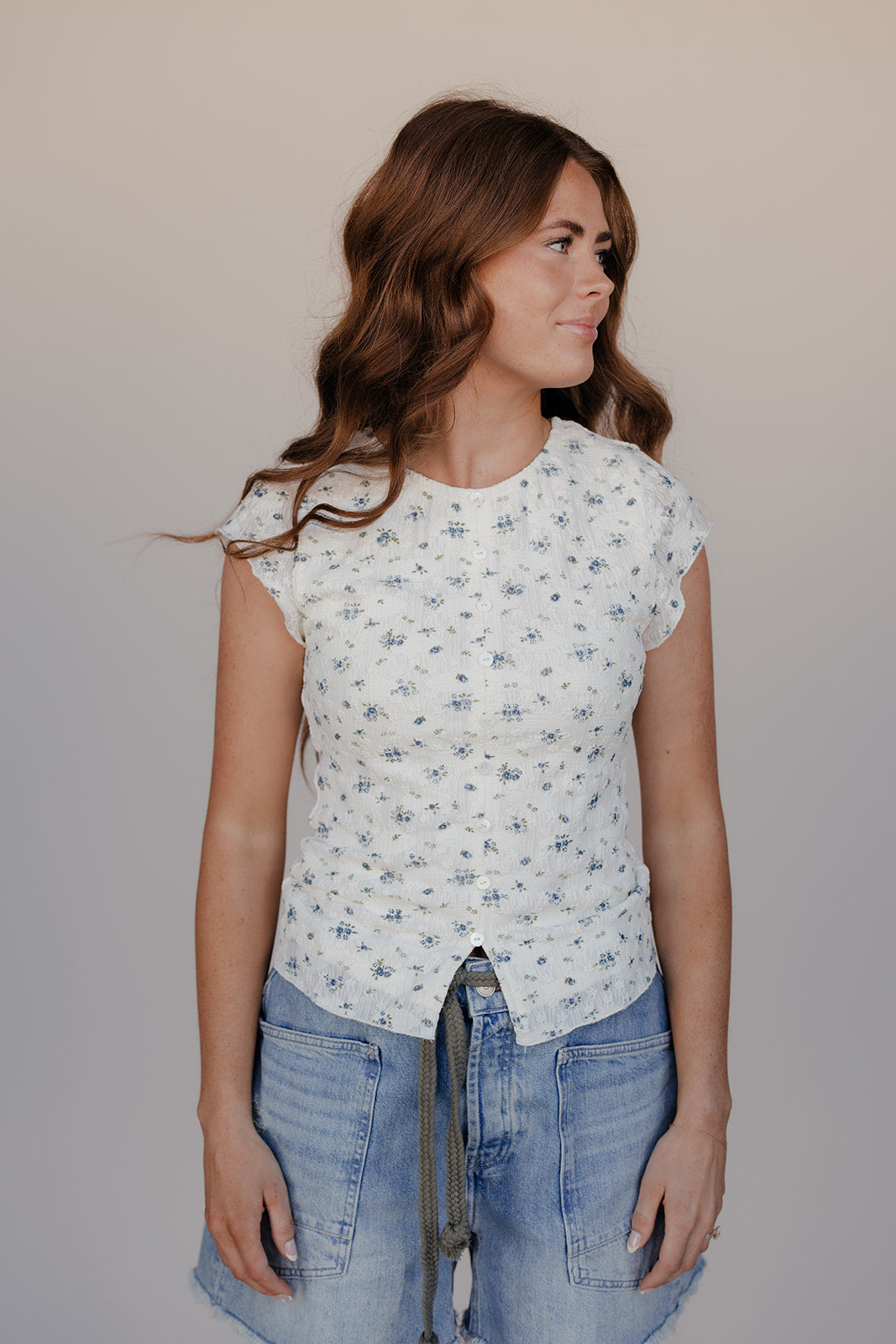 Daisy Daze Button Blouse for Women - gallery