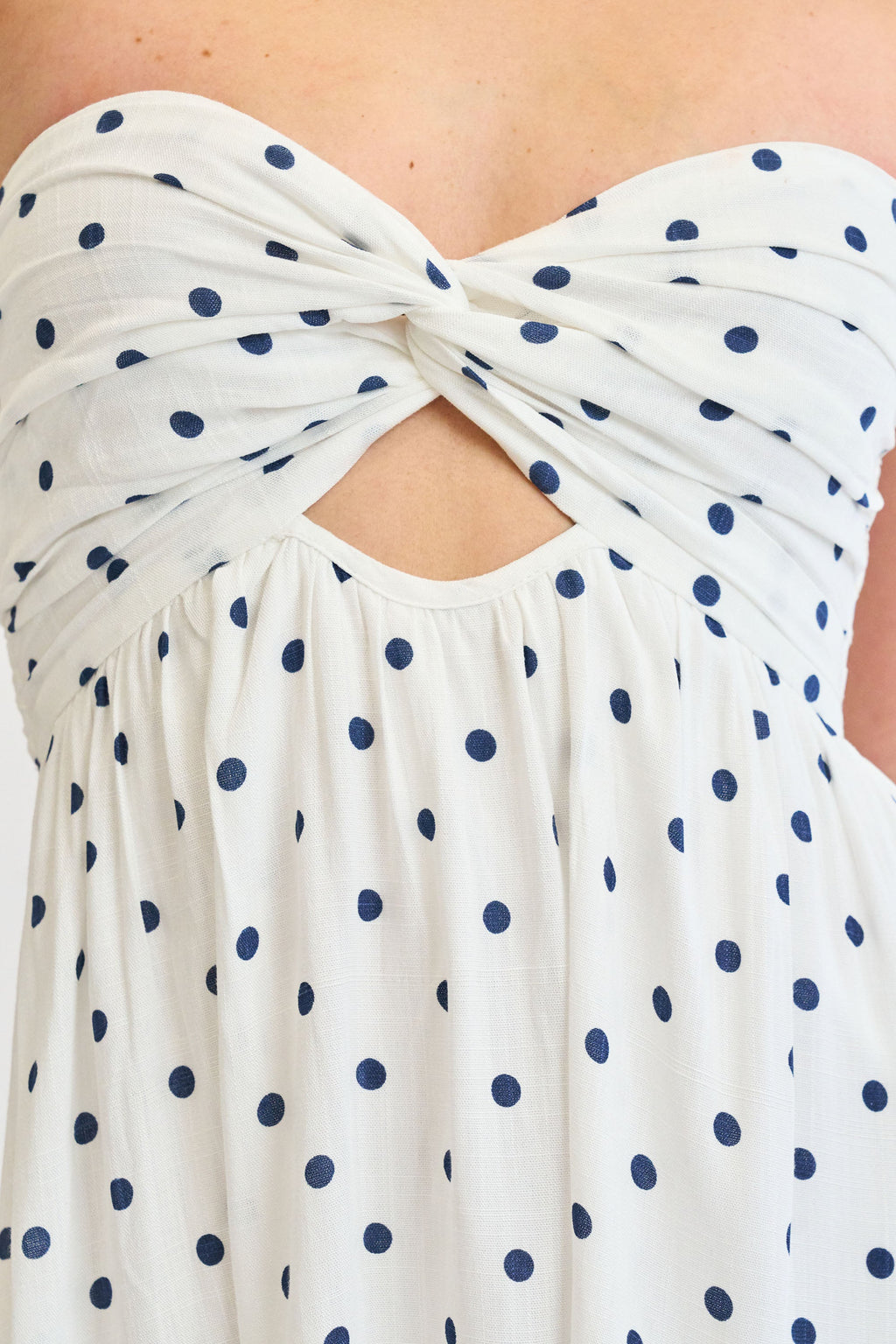 Summer Breeze Dress in Navy Polka Dot - gallery