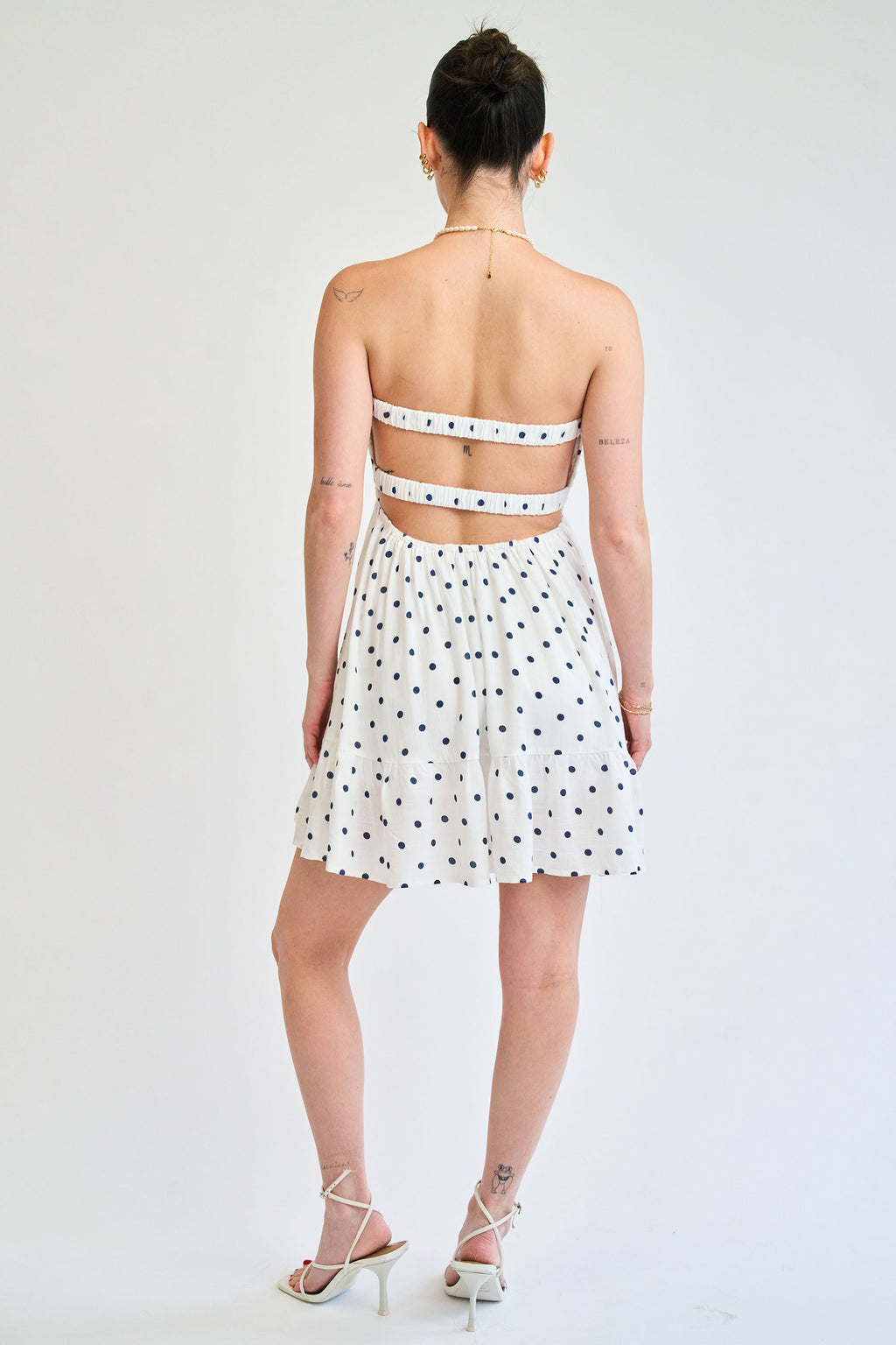 Summer Breeze Dress in Navy Polka Dot - gallery