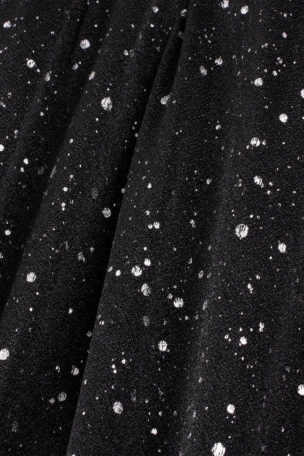 Elegant Black Glitter Dress with Stylish Mesh Overlay
