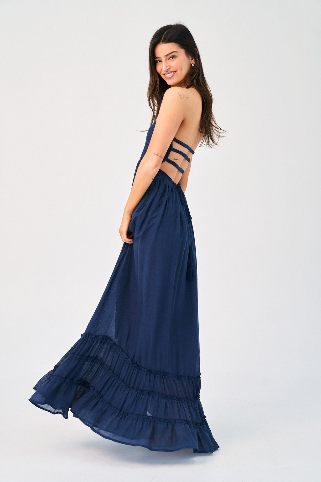 Coralyn Dress in Navy - gallery