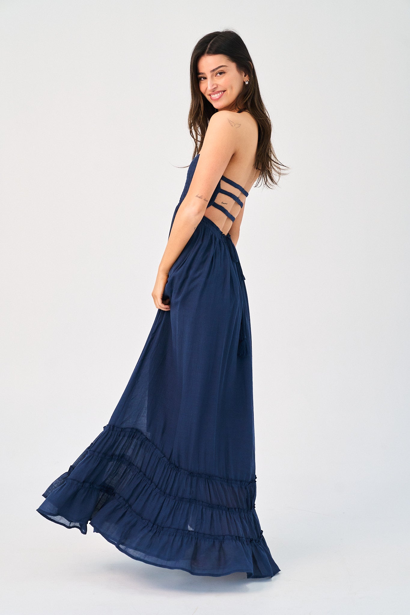 Coralyn Dress in Navy - gallery