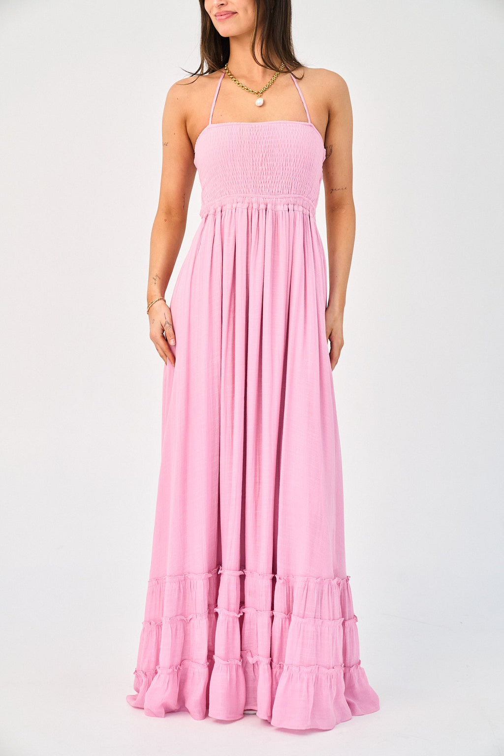 Coralyn Dress in Pink - gallery
