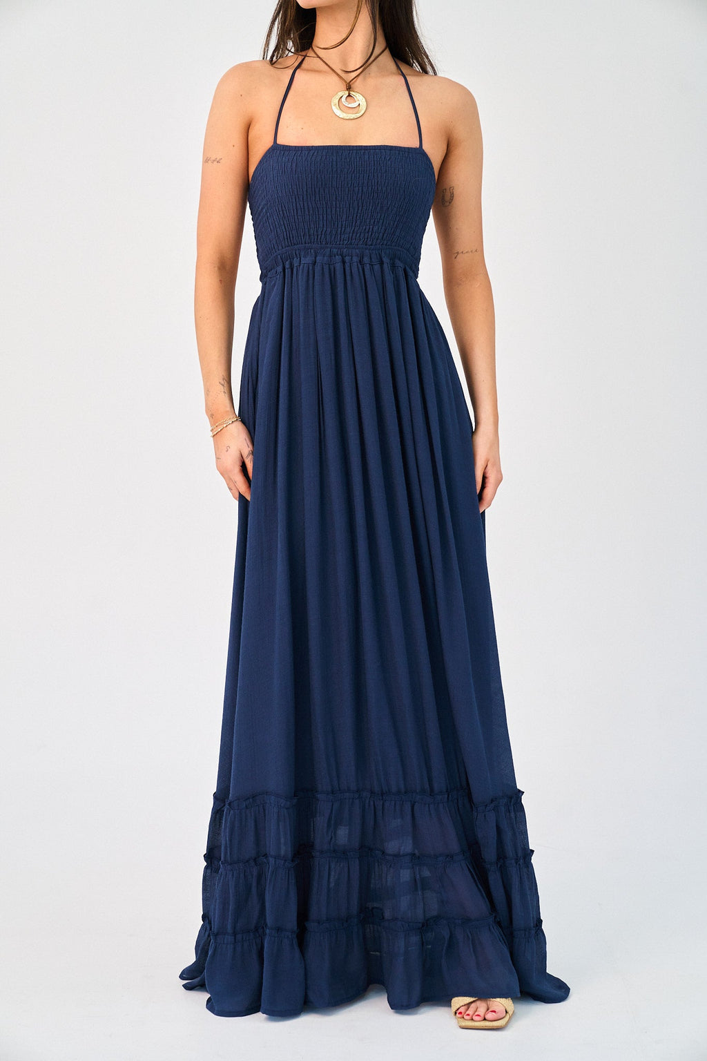 Coralyn Dress in Navy - gallery