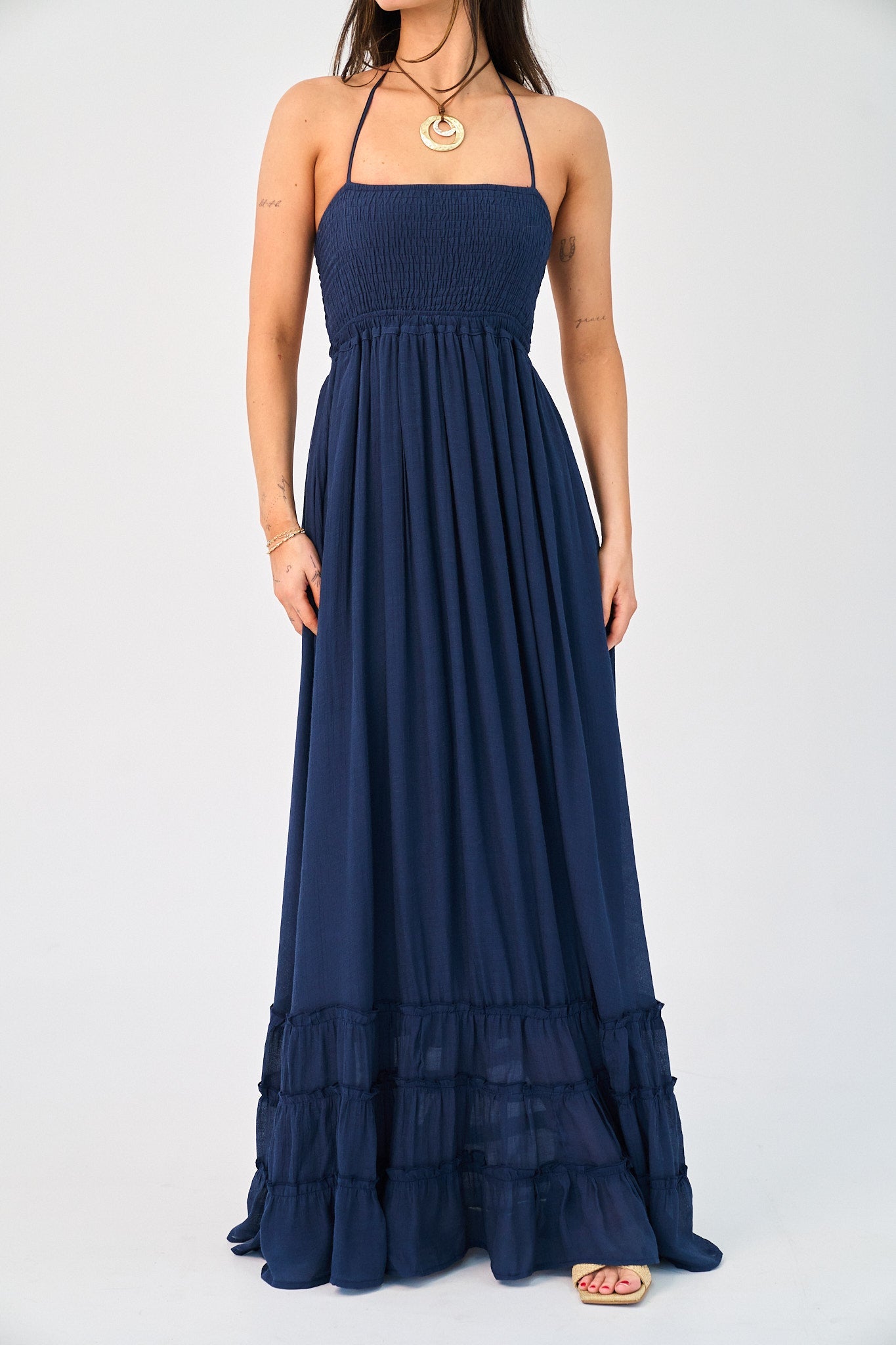 Coralyn Dress in Navy - gallery