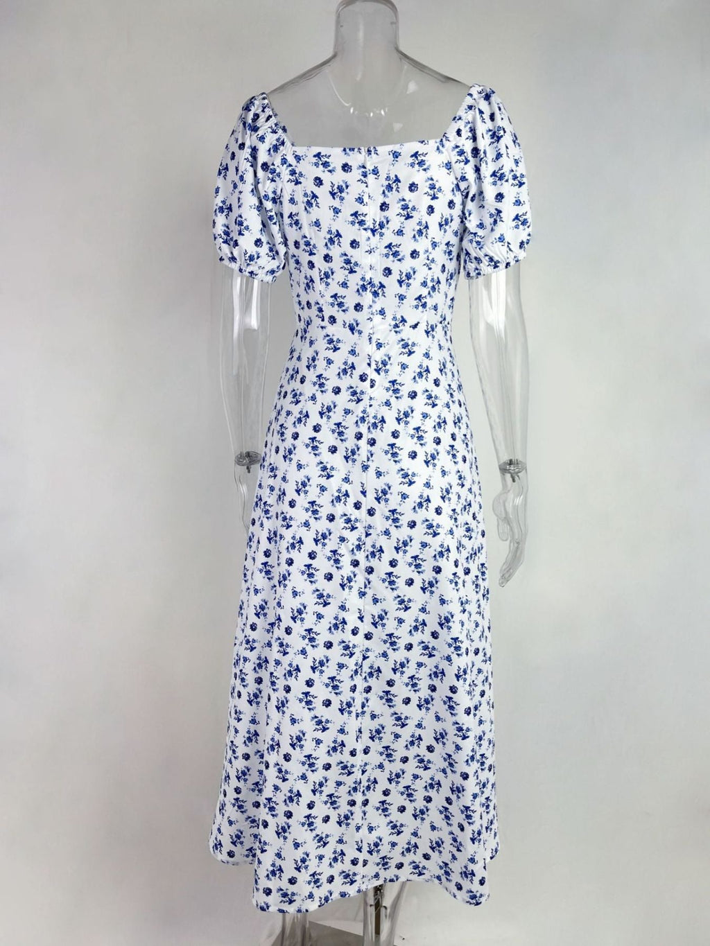 Floral Print Tie-Front Slit Maxi Dress for Women - gallery