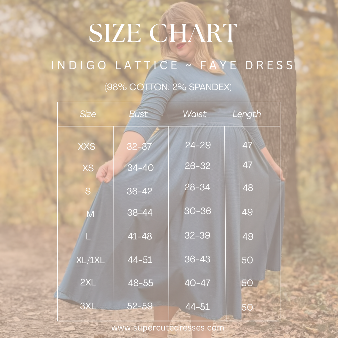 Indigo Lattice ~ Faye Dress — gallery