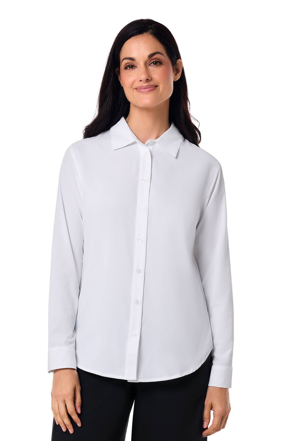 Women's Rhodes Long Sleeve Shirt | White — gallery