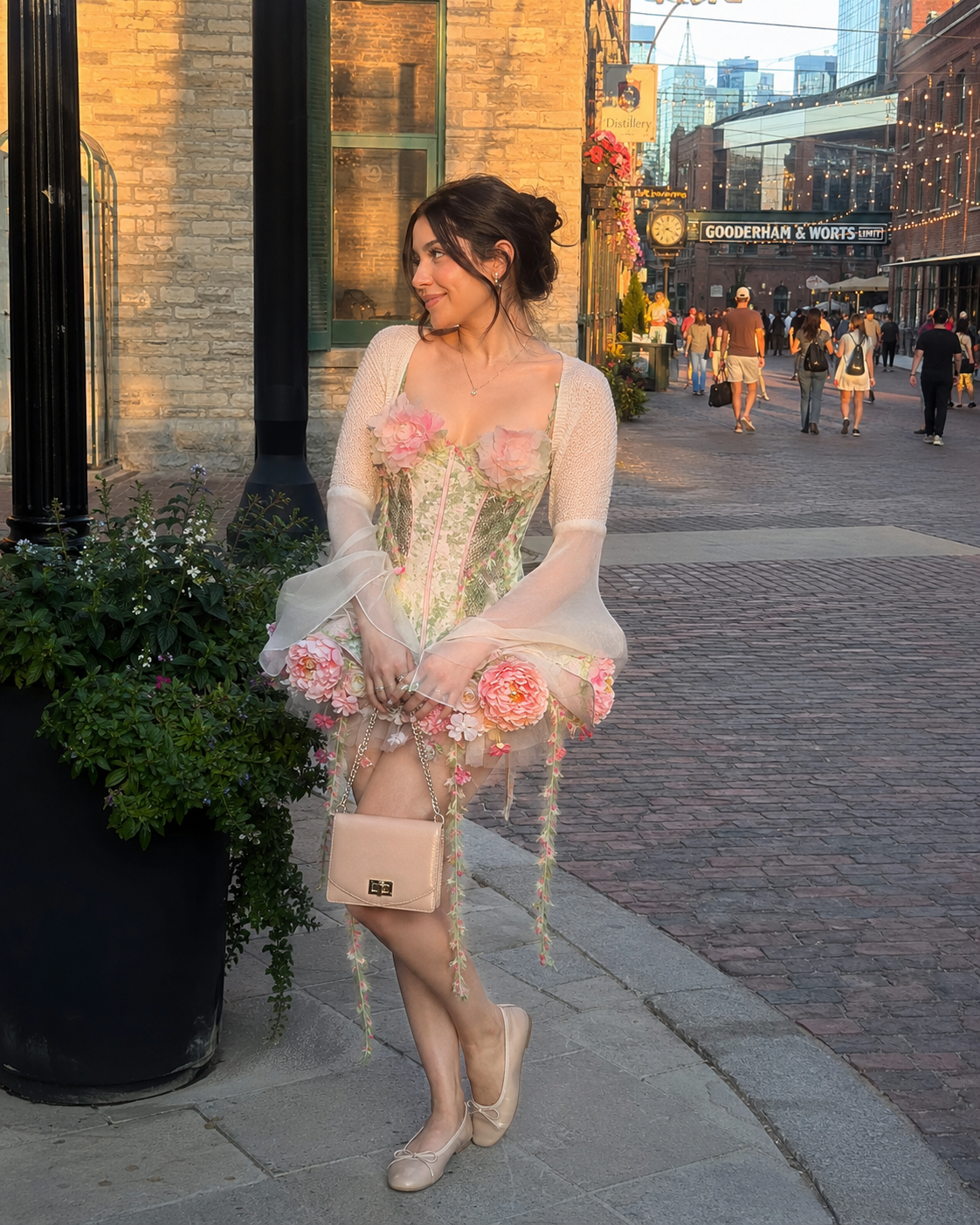 Garden Fairy Floral Dress Set for Women - gallery