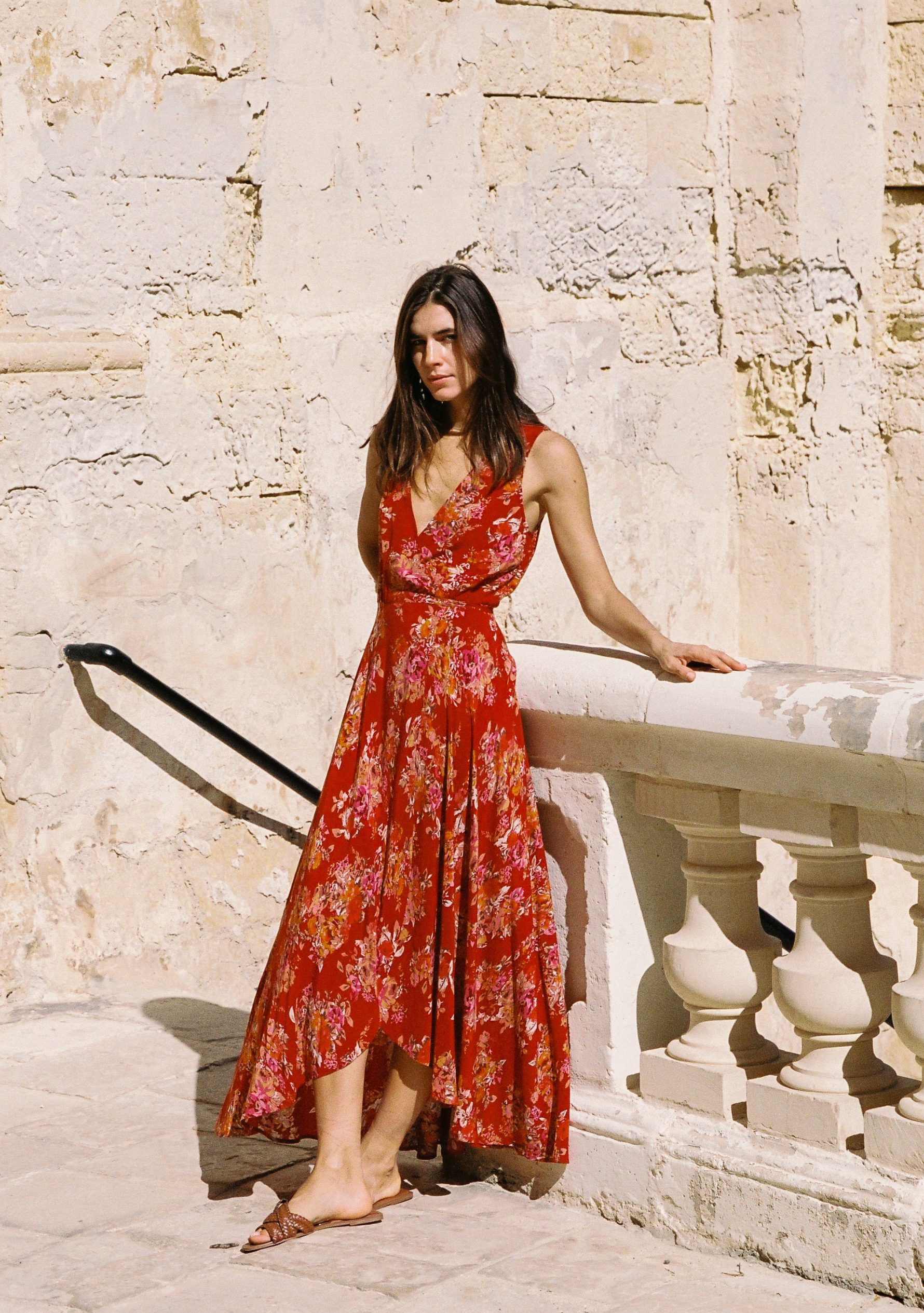 Frida Wrap Maxi Dress for Women