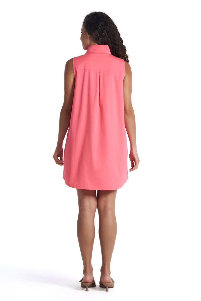 Women's Silverlakes Sleeveless Dress | Sunkist Coral — gallery