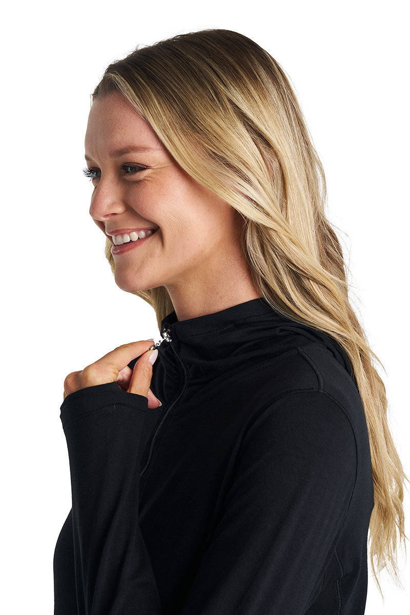 Women's Catalina Beach Cover-Up Dress | Black — gallery