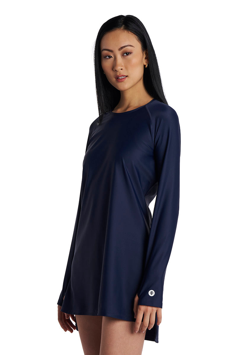 Women's Seacoast Crew Cover Up Dress | Navy — gallery