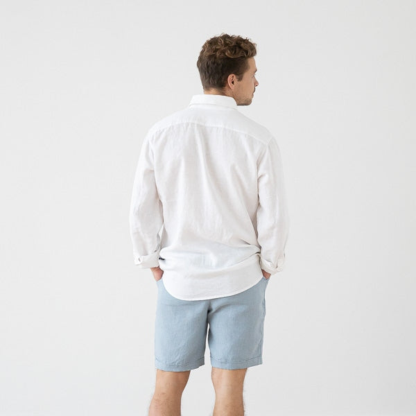 Paul White Linen Shirt for Men — gallery