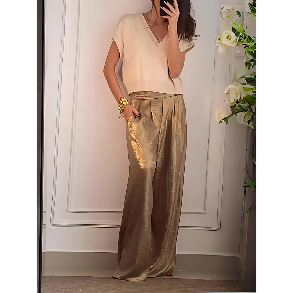 Stylish High-Waisted Pants