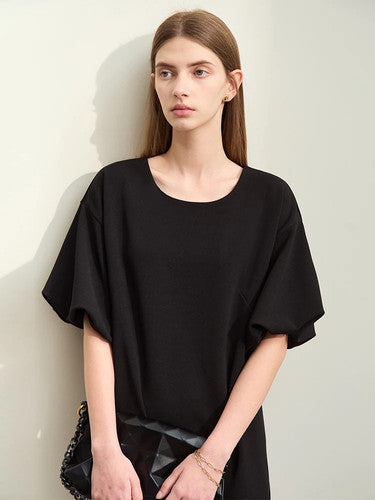 Elegant Summer Lantern Sleeve Knee Dress for Women - gallery