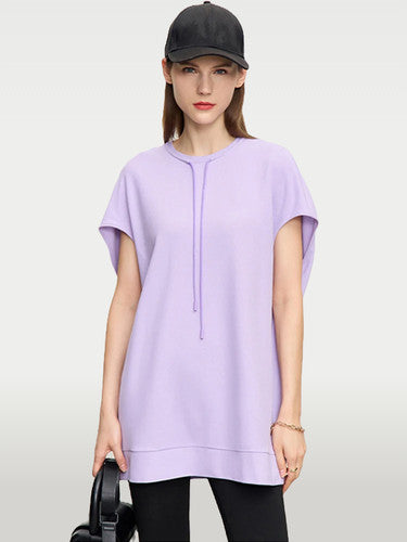 Casual Loose Fit Summer Long Tee for Women