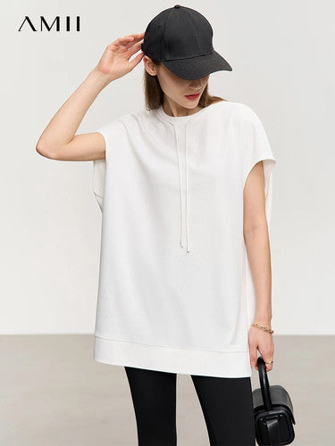 Casual Loose Fit Summer Long Tee for Women - gallery