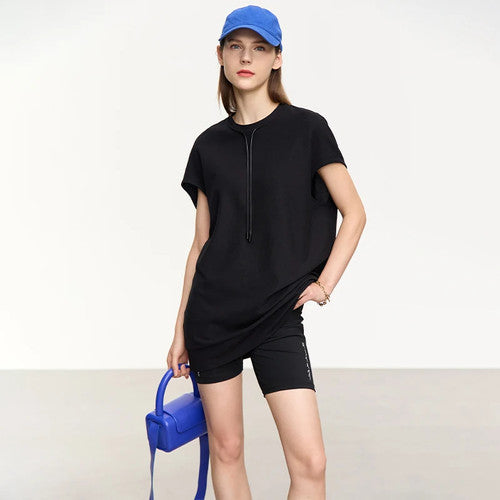 Casual Loose Fit Summer Long Tee for Women - gallery