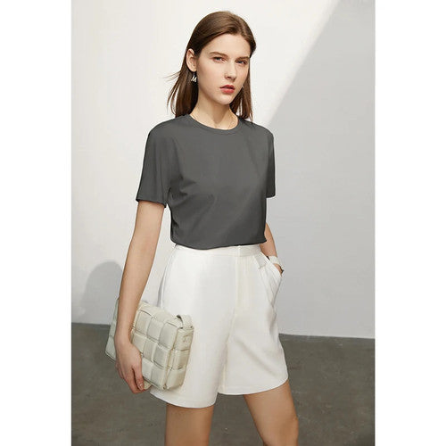 Summer Basic O-Neck Short Sleeve T-Shirt for Women - gallery