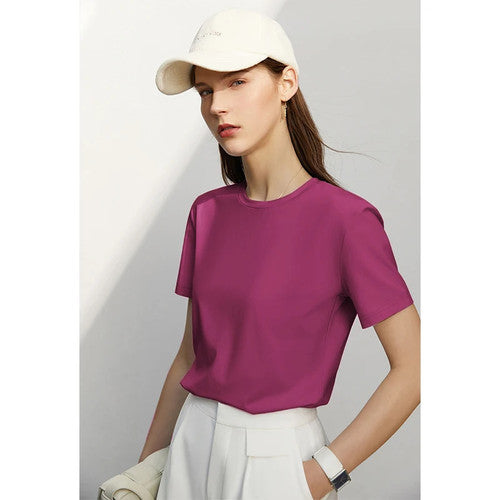 Summer Basic O-Neck Short Sleeve T-Shirt for Women - gallery