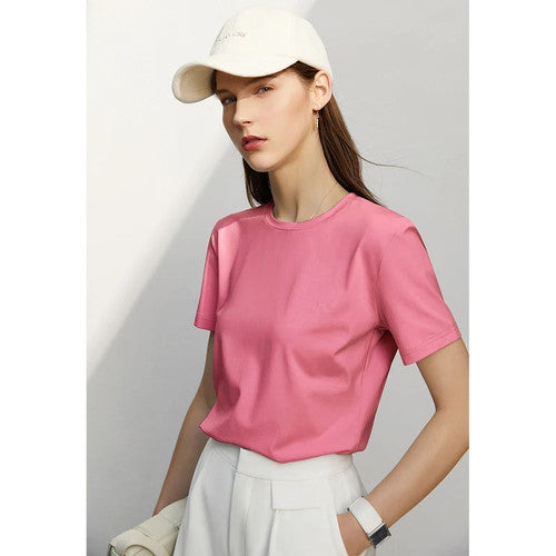 Summer Basic O-Neck Short Sleeve T-Shirt for Women - gallery