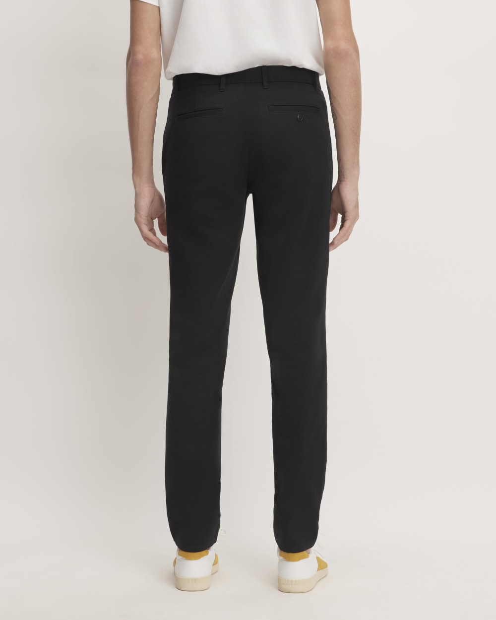 Black Athletic Performance Chino Trousers for Men - gallery