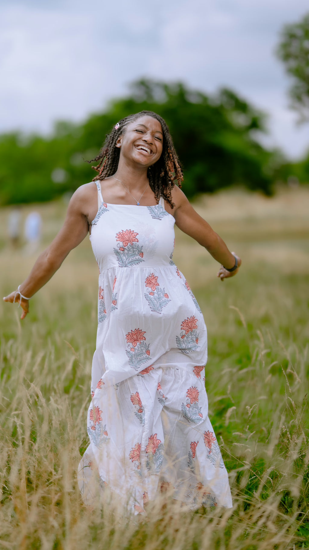 Floral Breeze Maternity Maxi Dress for Women