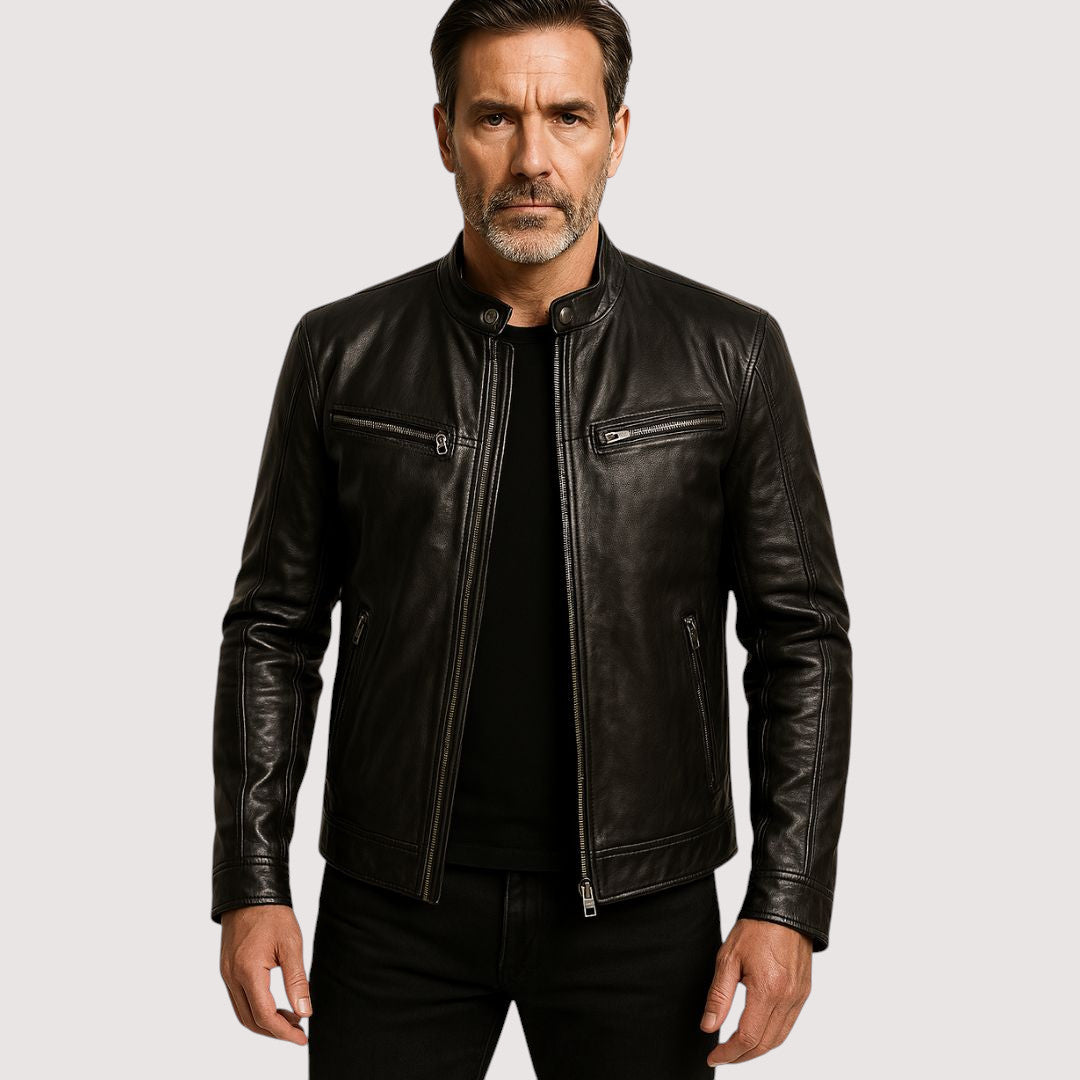 Faux Leather Jacket for Men - gallery