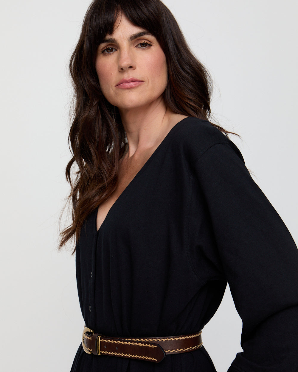 Black Loose-Fit Wide-Leg Jumpsuit for Women — Organic Cotton - gallery