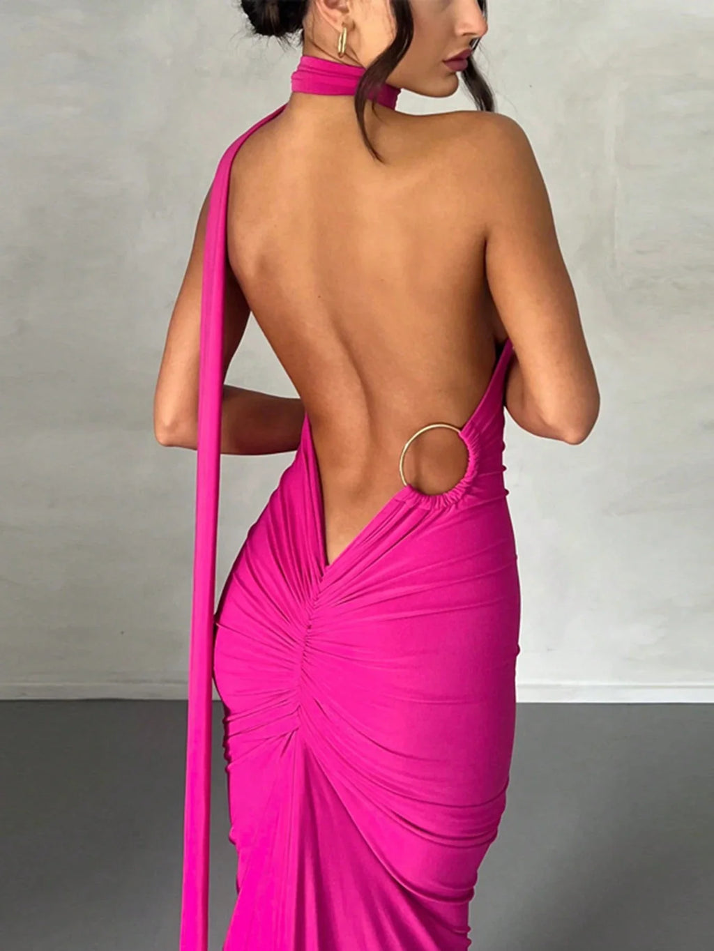 Backless Fishtail Dress for Women - gallery