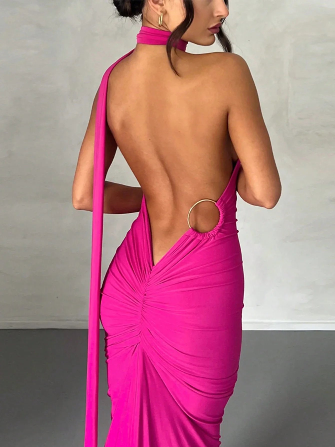 Backless Fishtail Dress for Women - gallery