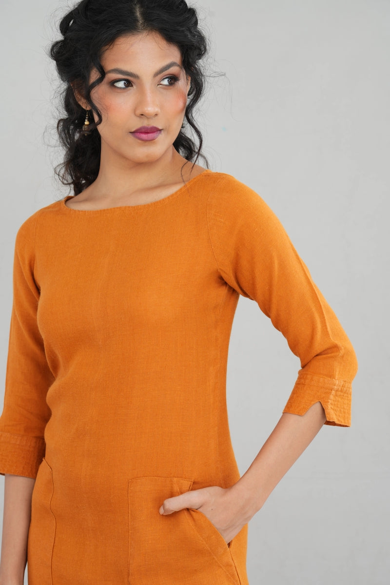 Timeless Long Sleeve Linen Maxi Dress for Women - gallery