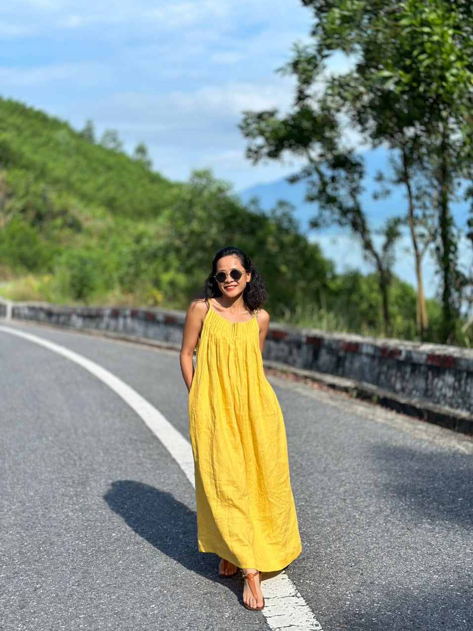 Summer Linen Sleeveless Dress for Women