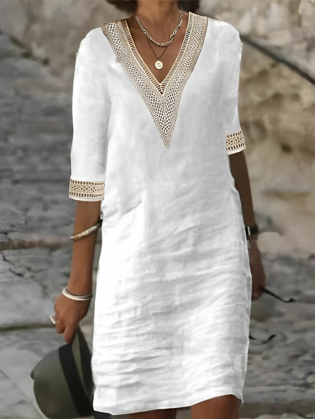 Relaxed Fit Women's Cotton Dress for Everyday Comfort