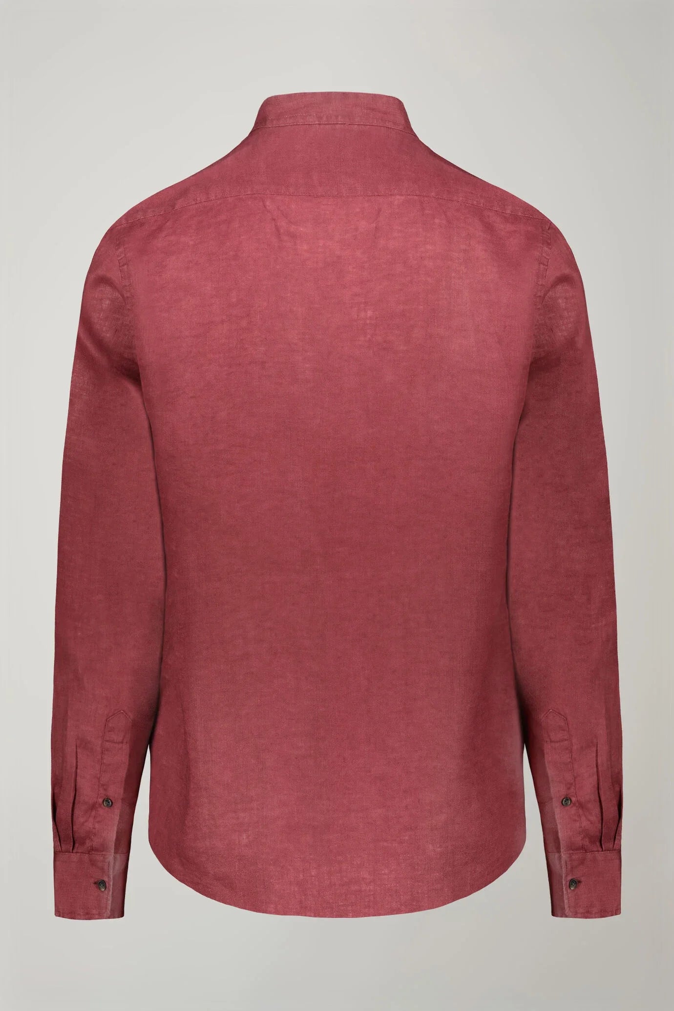 Korean Collar Pure Linen Comfort Shirt for Men — gallery